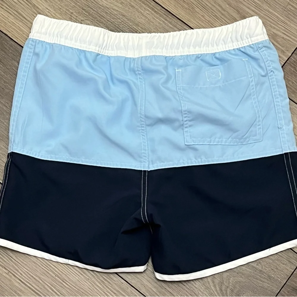 Regatta The Great Outdoors Sergio Swim Shorts Boys 13 Blue Colorblock 28x3.5